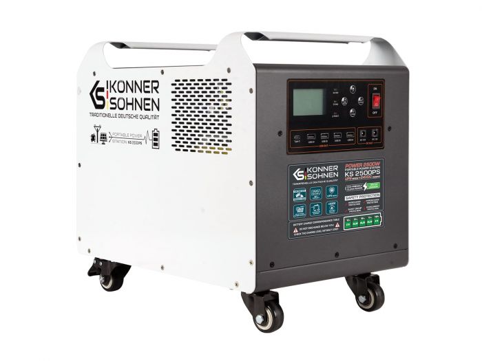 Портативна електростанція Konner&Sohnen KS 2500PS, 2500Вт, 2560 Вт/год, LifePo4, UPS, 31кг