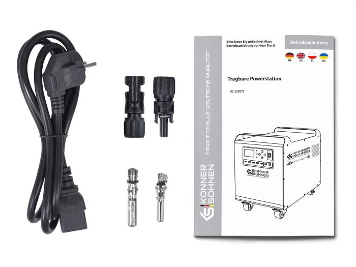 Портативна електростанція Konner&Sohnen KS 2500PS, 2500Вт, 2560 Вт/год, LifePo4, UPS, 31кг