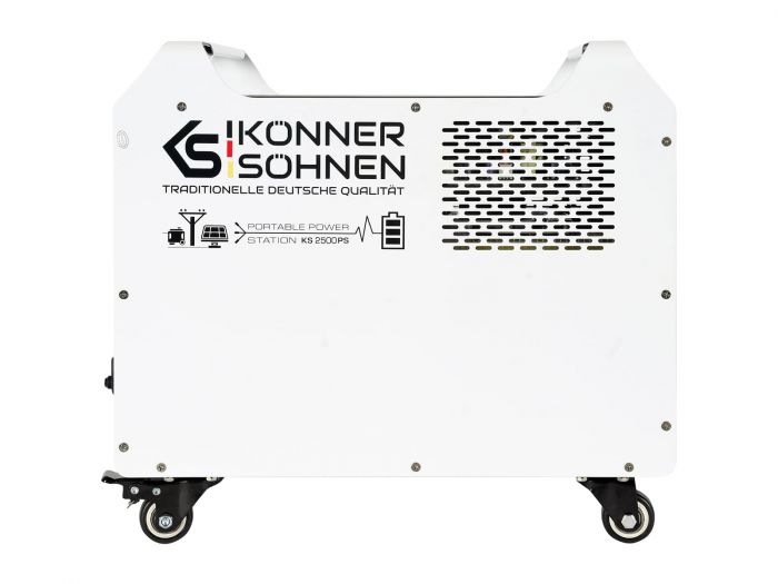 Портативна електростанція Konner&Sohnen KS 2500PS, 2500Вт, 2560 Вт/год, LifePo4, UPS, 31кг