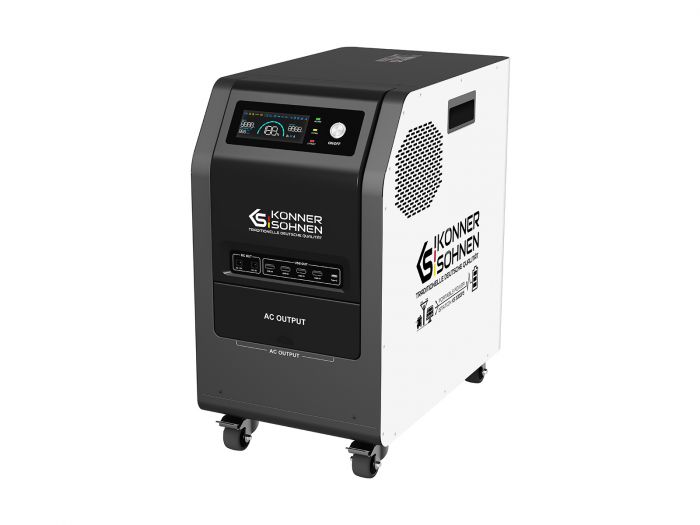 Портативна електростанція Konner&Sohnen KS 3000PS, 3000Вт, 3200Вт·год, LifePo4, 37кг