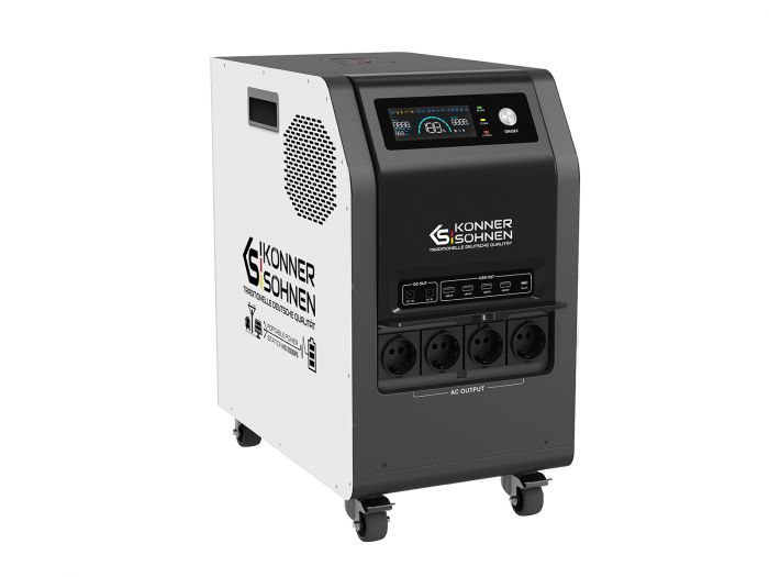 Портативна електростанція Konner&Sohnen KS 3000PS, 3000Вт, 3200Вт·год, LifePo4, 37кг