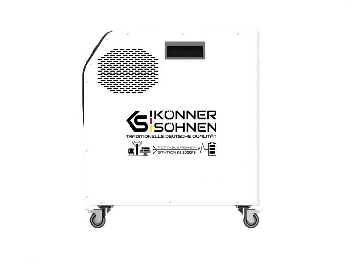 Портативна електростанція Konner&Sohnen KS 3000PS, 3000Вт, 3200Вт·год, LifePo4, 37кг