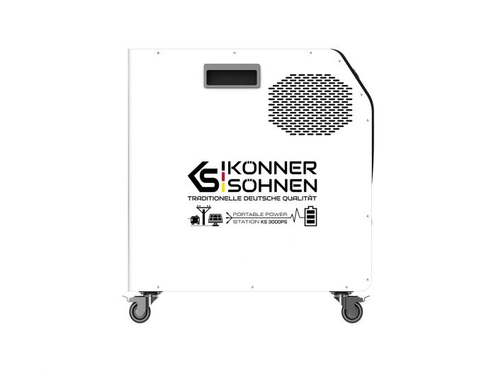 Портативна електростанція Konner&Sohnen KS 3000PS, 3000Вт, 3200Вт·год, LifePo4, 37кг