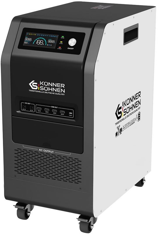 Портативна електростанція Konner&Sohnen KS 5200PS, 5200Вт, 5120Вт·год, LifePo4, UPS, 56кг