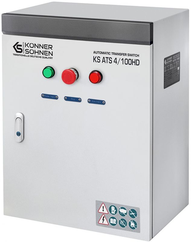 Блок автоматичного введення резерву (АВР) Konner&Sohnen KS ATS 4/100HD, 230-400В, 100А 22.3кг