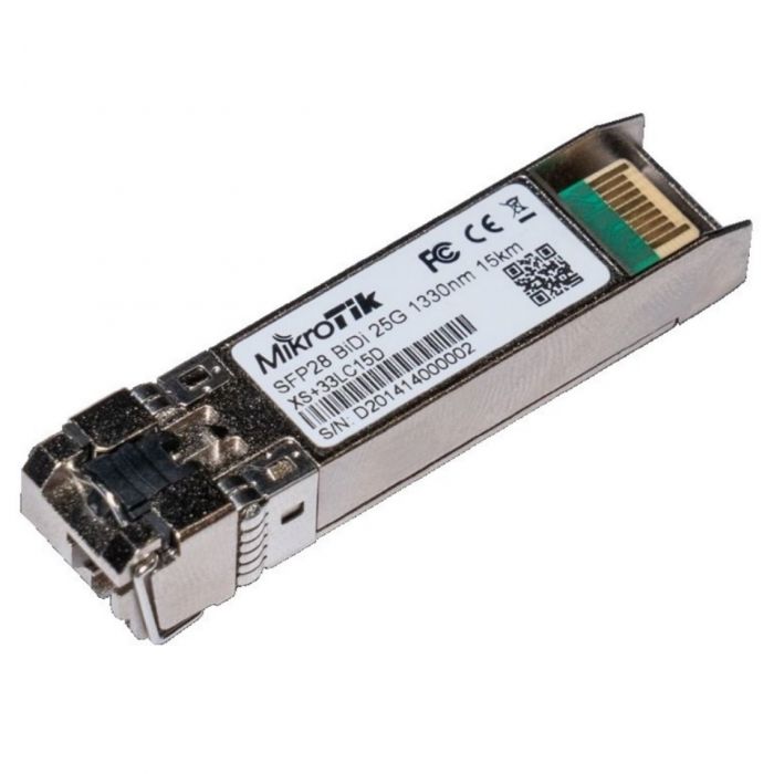 Комплект SFP-Трансиверів MikroTik XS+2733LC15D 1/10/25G 15км 1270nm + 1330nm