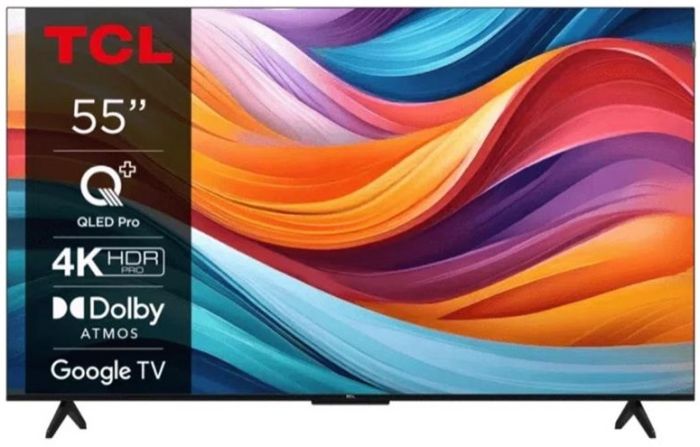 Телевізор 55" TCL QLED 4K 60Hz Smart Google TV Titan