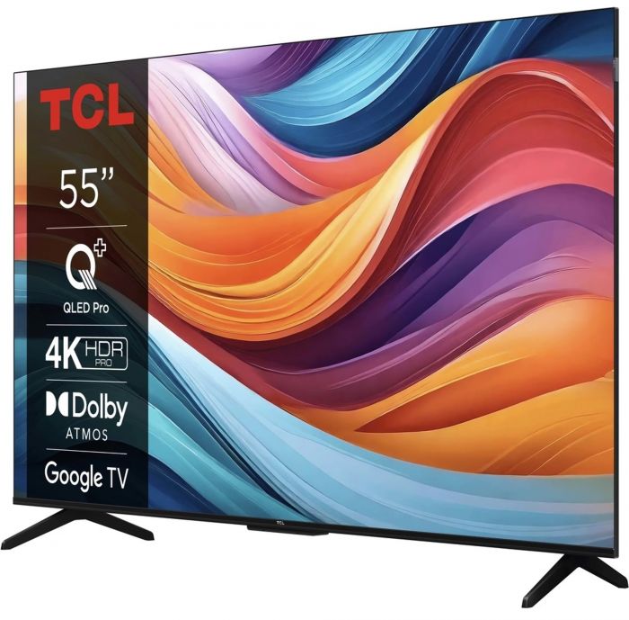 Телевізор 55" TCL QLED 4K 60Hz Smart Google TV Titan