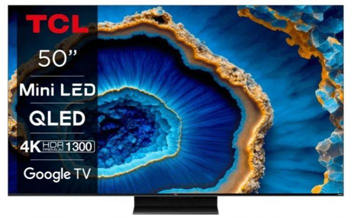 Телевізор 50" TCL MiniLED 4K 144Hz Smart Google TV Titan ONKYO sound