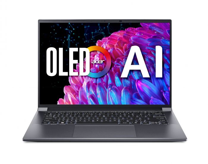 Ноутбук Acer Swift X SFX14-72G 14.5" 2.8K OLED, Intel U7-155H, 32GB, F1TB, NVD4050-6, Win11, сірий