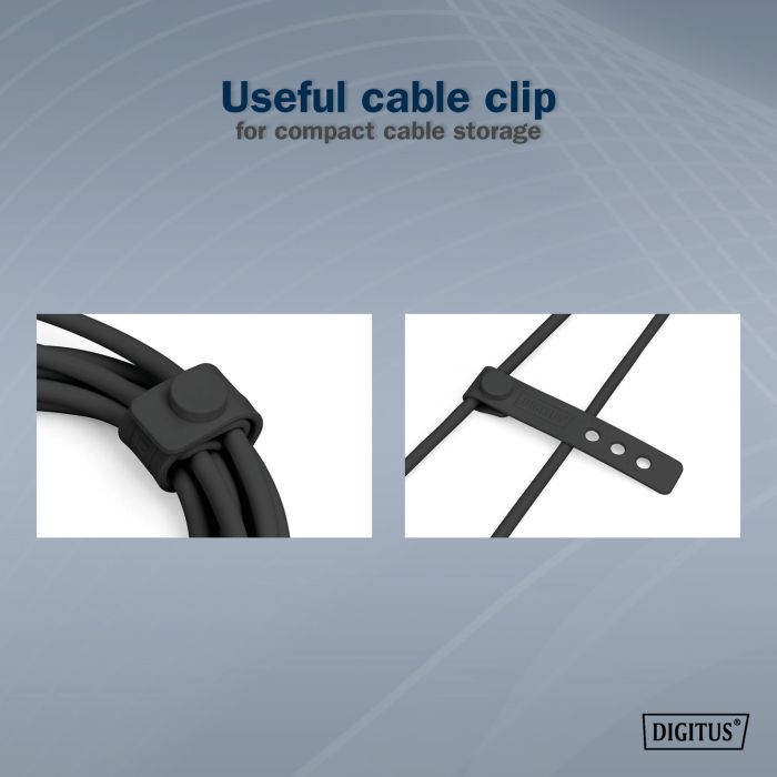 Кабель USB-C заряджання/синхронізації, DIGITUS, 1м, USB 4.0 Gen3, 40G, 240W, 8K, силіконовий, чорний