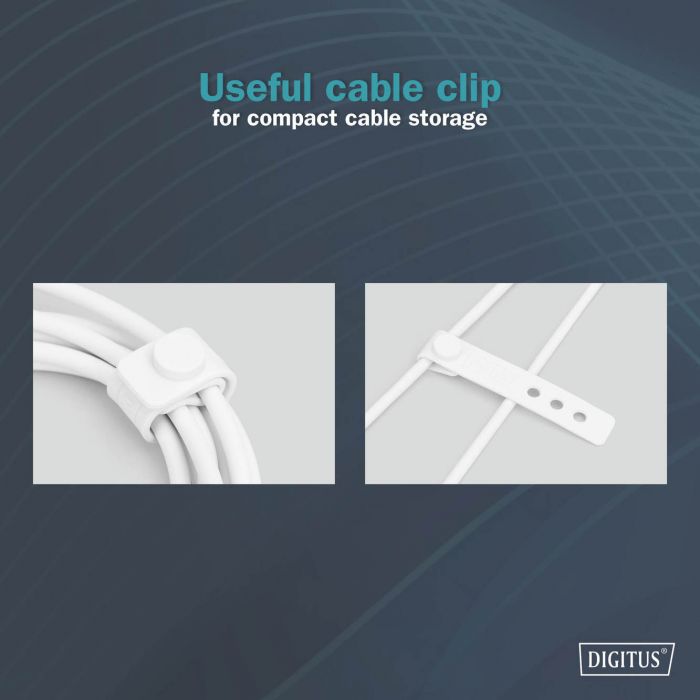 Кабель USB-C > Lightning заряджання/синхронізації, DIGITUS, 1м, USB 2.0, 60W, силіконовий, білий