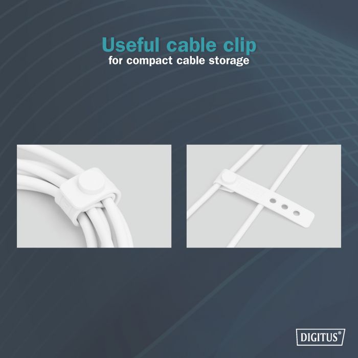 Кабель USB-A > Lightning заряджання/синхронізації, DIGITUS, 2м, USB 2.0, 12W, силіконовий, білий