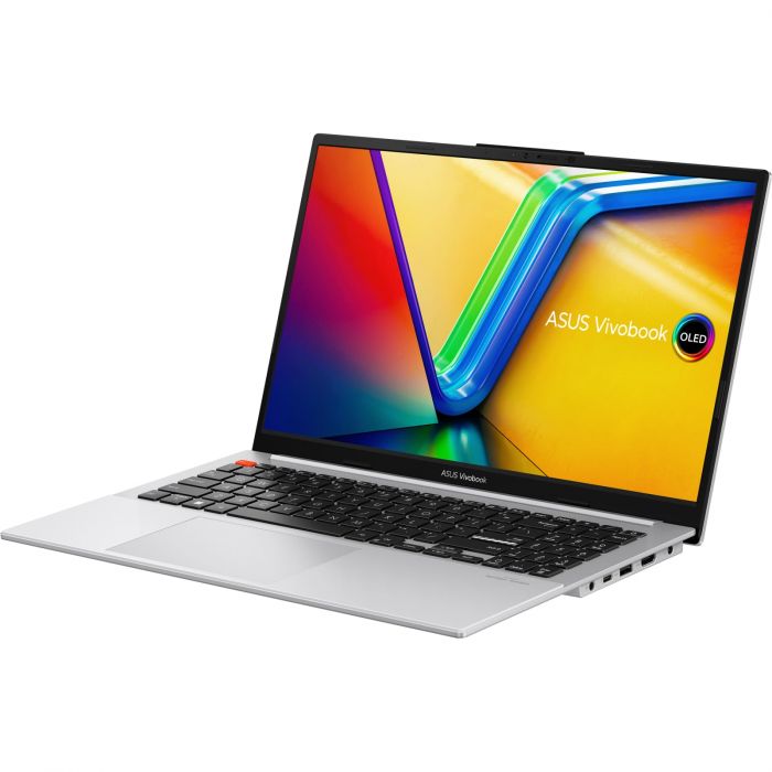 Ноутбук ASUS Vivobook S 15 K5504VA-MA387 15.6" 2.8K OLED, Intel i7-13700H, 16GB, F512GB, UMA, noOS, Сріблястий