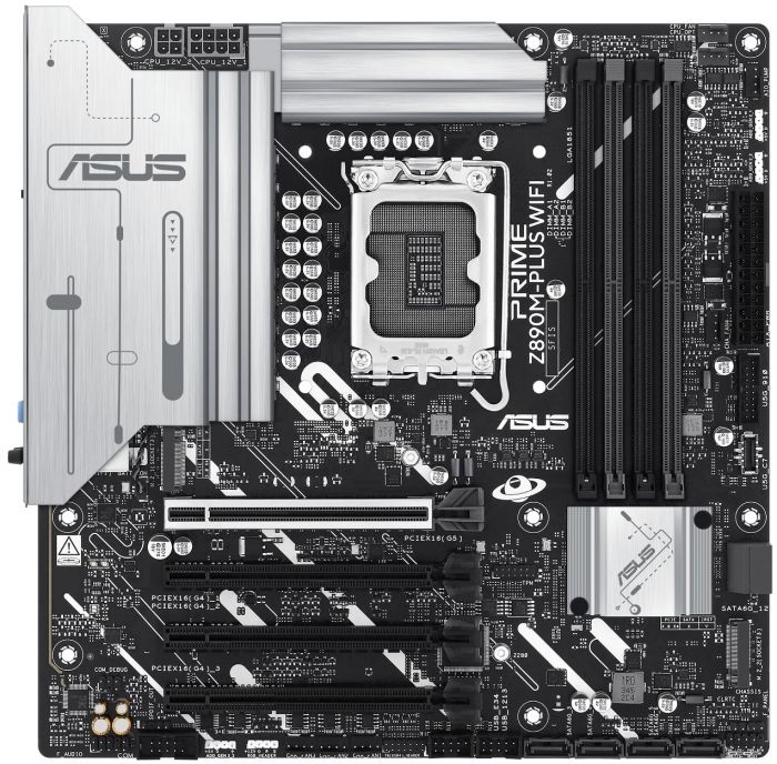 Материнcька плата ASUS PRIME Z890M-PLUS WIFI s1851 Z890 4xDDR5 M.2 HDMI DP Wi-Fi mATX