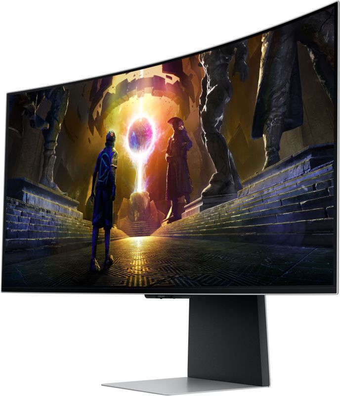 Монітор Samsung 34" Odyssey OLED G8 HDMI, DP, USB, Bluetooth, MM, OLED, 3440x1440, 0.3ms, HAS, FreeSync Premium Pro,  CURVED