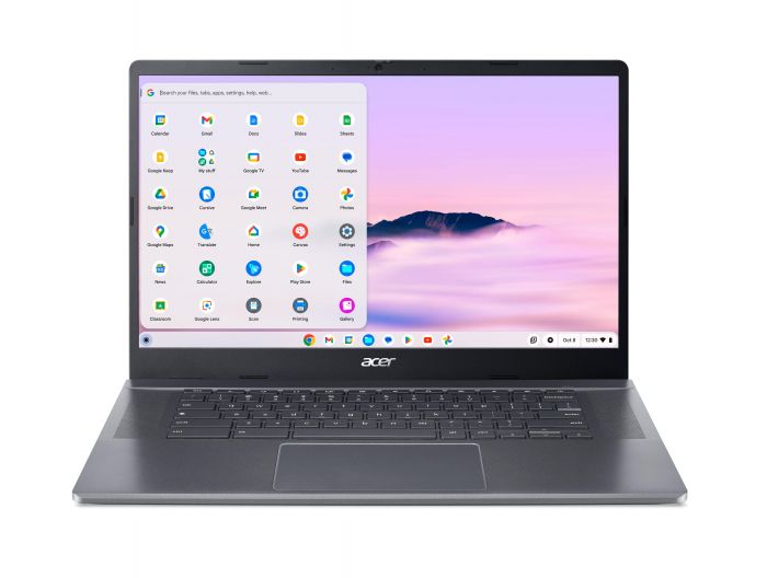 Ноутбук Acer Chromebook Plus CB515-2HT 15" FHD IPS Touch, Intel i5-1335U, 16GB, F512GB, UMA, ChromeOS, сірий