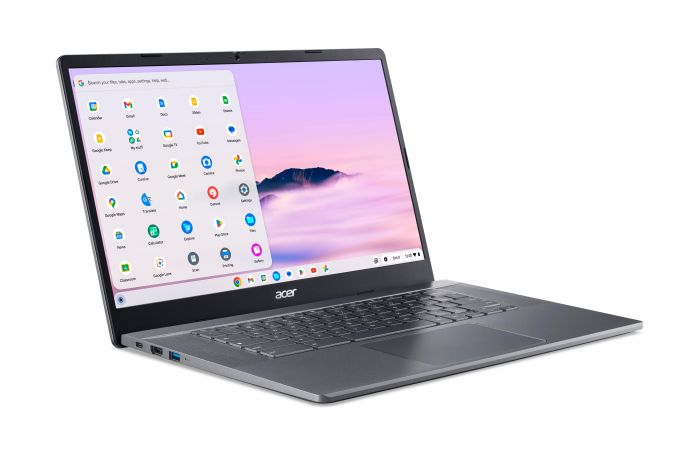 Ноутбук Acer Chromebook Plus CB515-2HT 15" FHD IPS Touch, Intel i5-1335U, 16GB, F512GB, UMA, ChromeOS, сірий