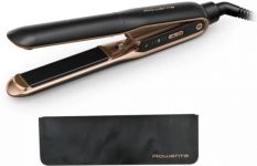 Випрямляч Rowenta Thermocare Ultimate Experience, темп.режимів-5, 150-210С, дисплей, кераміка, чорно-золотий Випрямляч Rowenta Thermocare Ultimate Experience, темп.режимів-5, 150-210С, дисплей, кераміка, чорно-золотий