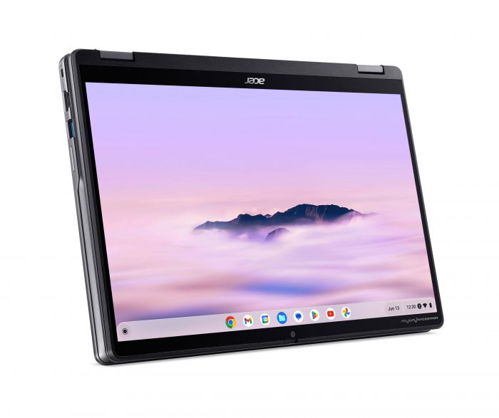 Ноутбук Acer Chromebook Plus Spin 514 CP514-4HN 14" WUXGA IPS Touch, Intel 5-120U, 8GB, F256GB, UMA, ChromeOS, сірий