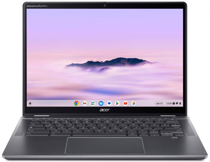 Ноутбук Acer Chromebook Plus Spin 514 CP514-4HN 14" WUXGA IPS Touch, Intel 5-120U, 8GB, F256GB, UMA, ChromeOS, сірий