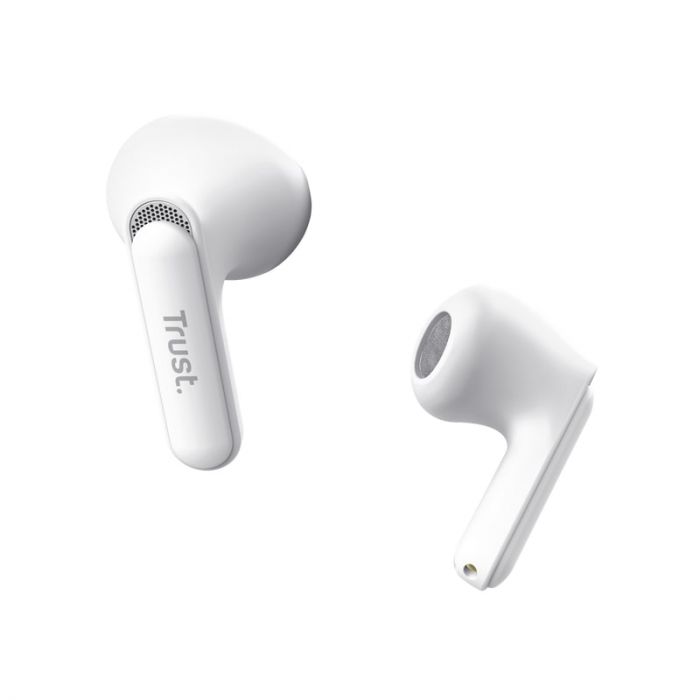 Навушники TWS Trust Yavi Earphones BT 5.3, ENC, SBC, Mic, Білий