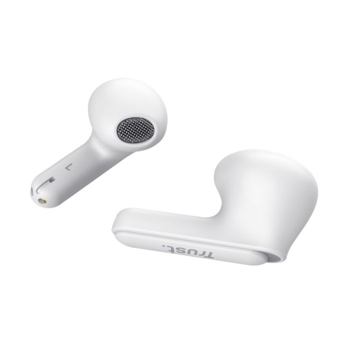 Навушники TWS Trust Yavi Earphones BT 5.3, ENC, SBC, Mic, Білий