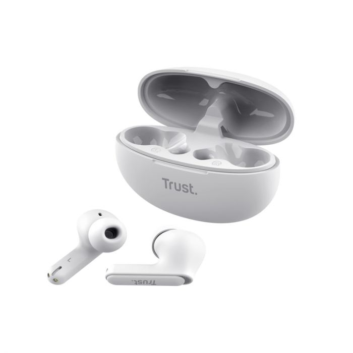 Навушники TWS Trust Yavi Earbuds BT 5.3, ENC, SBC, Mic, Білий