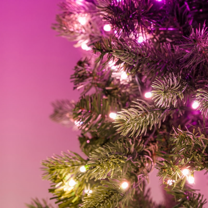 Гірлянда Smart LED Twinkly tree Strings RGB 500 налаштована на 2.1м ялинці