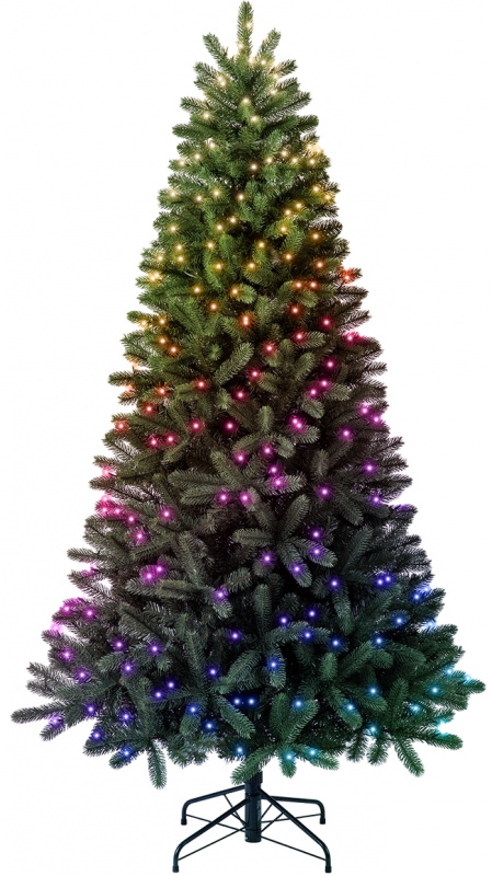 Гірлянда Smart LED Twinkly tree Strings RGB 500 налаштована на 2.1м ялинці