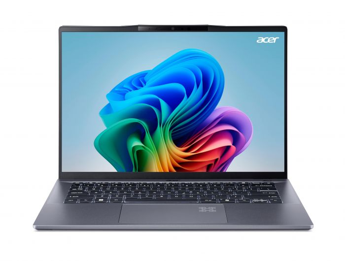 Ноутбук Acer Swift Go 14 AI SFG14-01 14.5" WQXGA IPS, Quallcomm X1P-42100, 16GB, F1TB, UMA, Win11, сірий