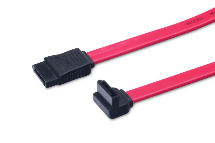 Кабель ASSMANN SATA L-type (F/F) кутовий, 0.5м, червоний