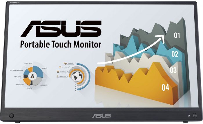 Монітор портативний Asus 15.6" ZenScreen MB16AMTR mHDMI, 2xUSB-C, MM, IPS, 7800mAh, Touch, Case