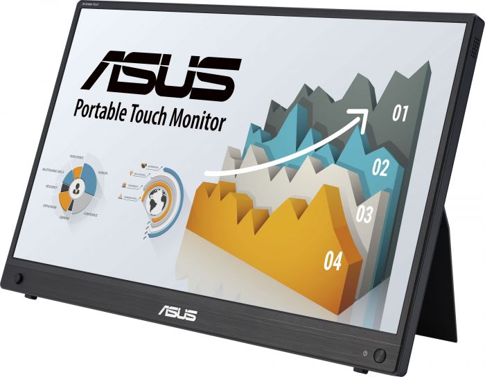 Монітор портативний Asus 15.6" ZenScreen MB16AMTR mHDMI, 2xUSB-C, MM, IPS, 7800mAh, Touch, Case