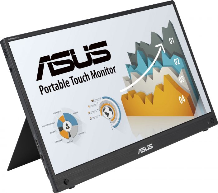 Монітор портативний Asus 15.6" ZenScreen MB16AMTR mHDMI, 2xUSB-C, MM, IPS, 7800mAh, Touch, Case