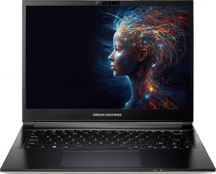 Ноутбук Dream Machines RG4060-14 14QHD+ IPS, Intel Ultra 7-155H, 32GB, F1TB, NVD4060-8, DOS, чорний