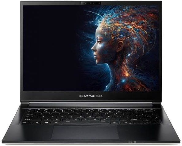 Ноутбук Dream Machines RG4060-14 14QHD+ IPS, Intel Ultra 7-155H, 32GB, F1TB, NVD4060-8, DOS, чорний