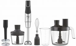 Блендер Tefal заглибний Infiny Force Pro, 1200Вт, 9в1, чаша-800мл, чопер-500мл, спіралайзер, турборежим, чорний
