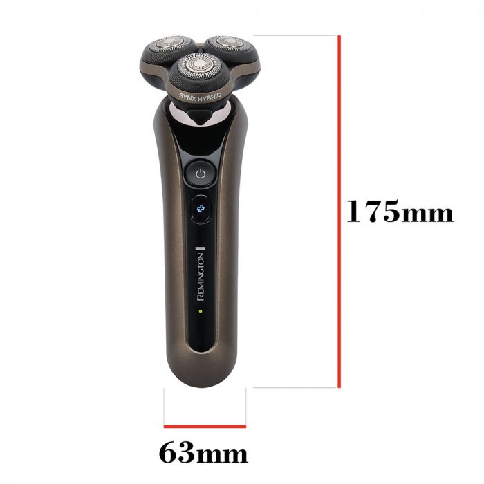 Бритва електр. Remington X9 Limitless X,  бритв.головок-3, от сети, сух.+волог., тример, водонепрон., швид. зарядка, чорно-коричн.