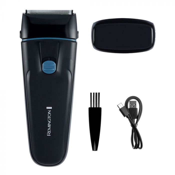 Бритва електр. Remington сіткова F1 Style,  бритв.головок-2, Ni-Mh, сух., тример, USB-C, чорно-синій