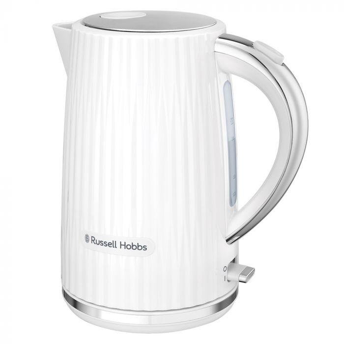 Електрочайник Russell Hobbs Eden, 1.7л, нержавіюча сталь, пластик, білий