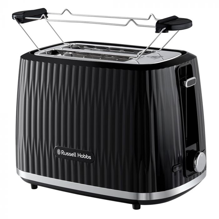 Тостер  Russell Hobbs Eden 800Вт, пластик, підігрів,разморозка, чорний