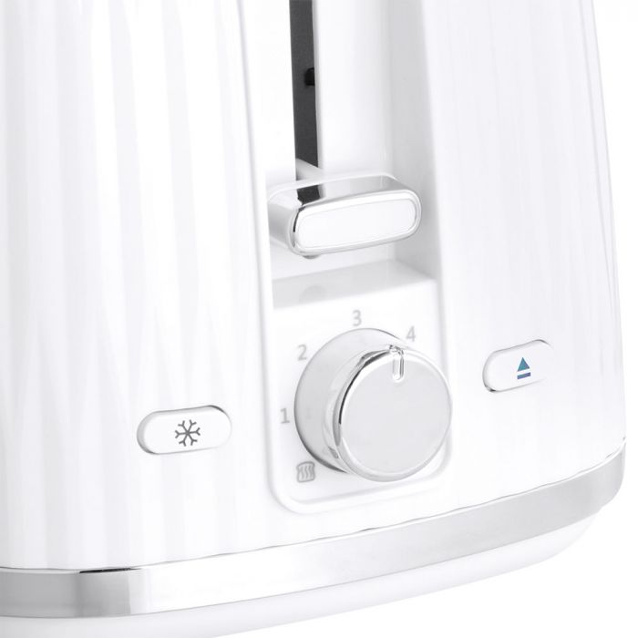 Тостер  Russell Hobbs Eden 800Вт, пластик, підігрів,разморозка, білий