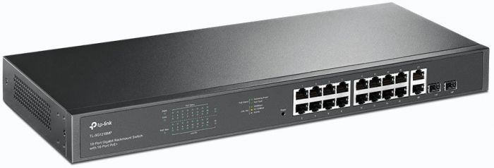 Комутатор TP-LINK SG2218P 16x1GE (16xPoE), 2xSFP, 150W, WebSmart