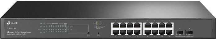 Комутатор TP-LINK SG2218P 16x1GE (16xPoE), 2xSFP, 150W, WebSmart