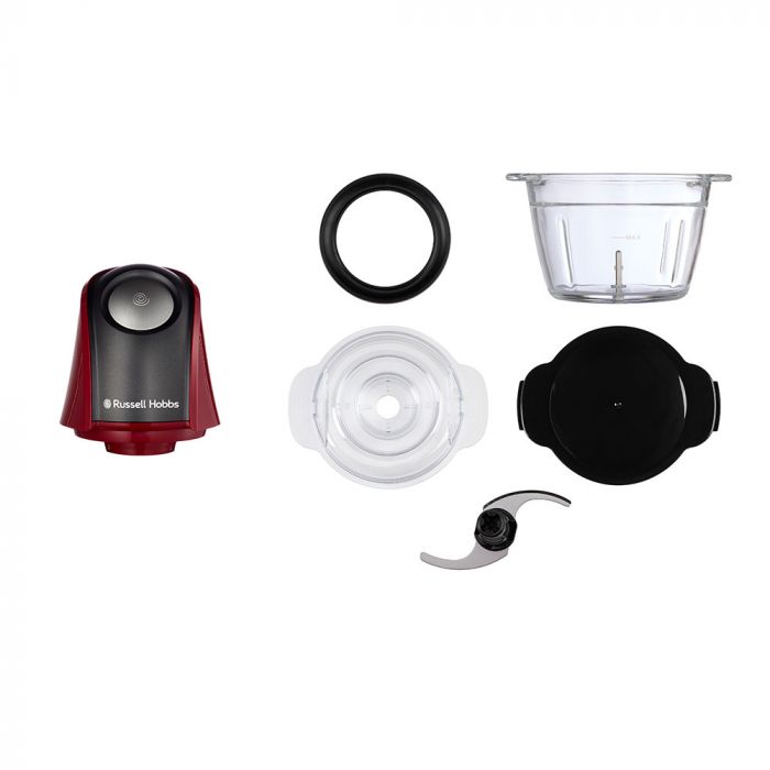 Подрібнювач Russell Hobbs Desire Red, 200Вт, чаша-500мл, скло, корпус-пластик, червоний