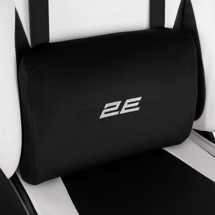 Крісло 2E GAMING BUSHIDO II, ПУ шкіра, 3D-Armrests, чорно-білий