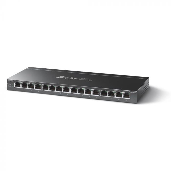 Комутатор TP-LINK TL-SG116P 16xGE (16xPoE), 120Вт, Некерований