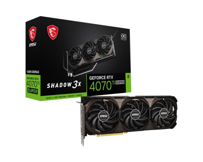 Відеокарта MSI GeForce RTX 4070 Ti SUPER 16GB GDDR6X SHADOW 3X OC