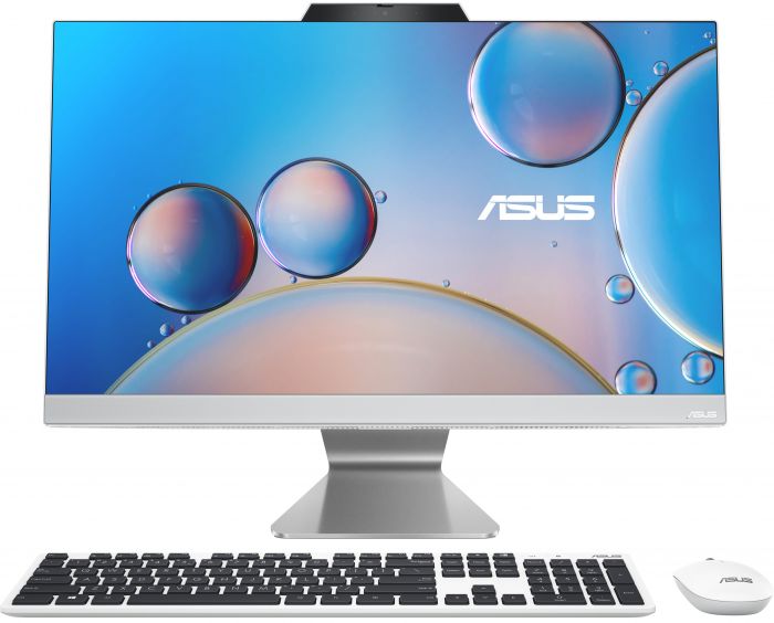 Комп'ютер персональний моноблок ASUS A3402WVAK-WA0030 23.8" FHD AG, Intel 3-100U, 16GB, F512GB, UMA, WiFi, кл+м, 3р, без ОС, білий